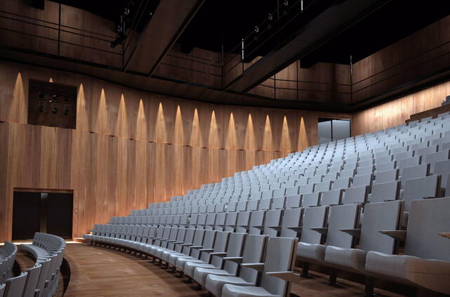 zijaanzicht zaal